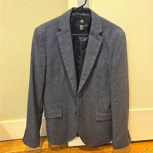 H&M Slim Fit Checkered Blazer 40R